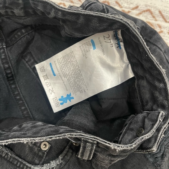 Ksubi Black Distressed Denim Shorts - Picture 2 of 3